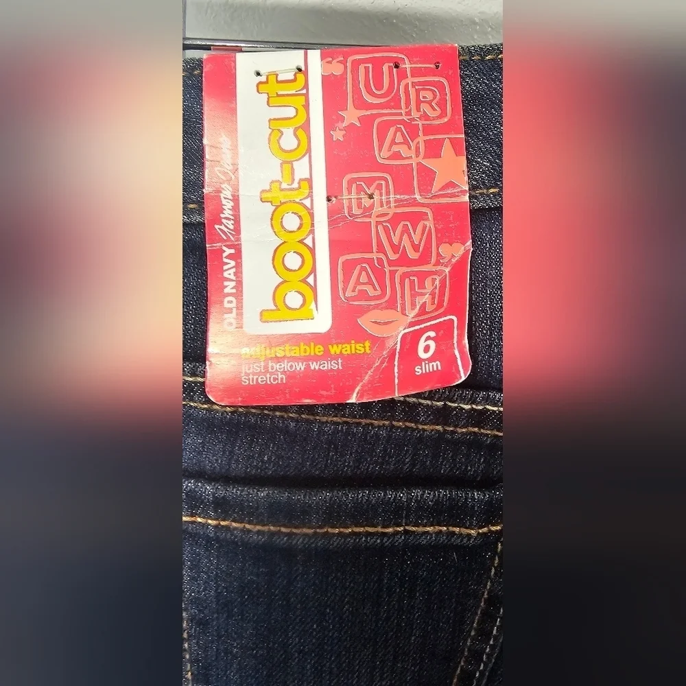 Old Navy Boot-Cut Girls Jeans Size 6 Slim-NWT